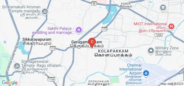 KK College of Pharmacy, Chennai Map