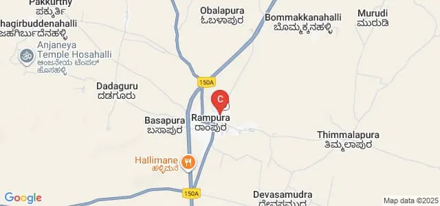Sri Jatangi Rameshwara Rural First Grade College, Rampura Map