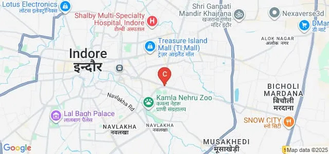 Astral Institute of Business Studies, Indore Map