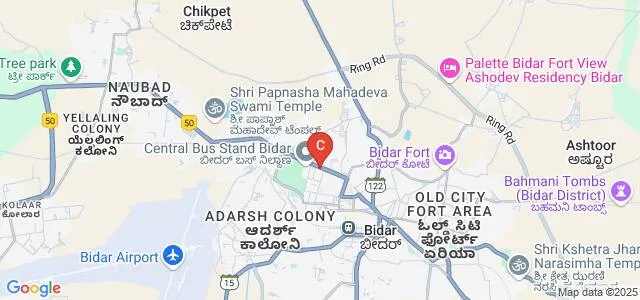 Akka Mahadevi Mahila Mahavidyalaya, Bidar Map