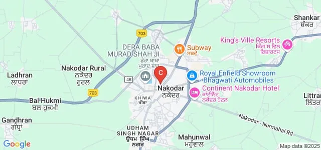 Guru Nanak National College, Nakodar Map