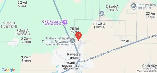 Shri Guru Jambheshwar Adarsh B Ed College, Rawatsar Map