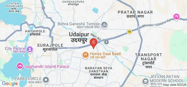 Bhupal Nobles PG College of Physical Education, Udaipur Map
