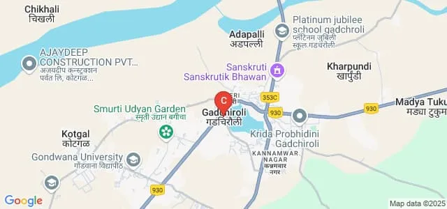 Matoshri Koushalyabai Bogawar College of Art, Commerce and Science, Gadchiroli Map