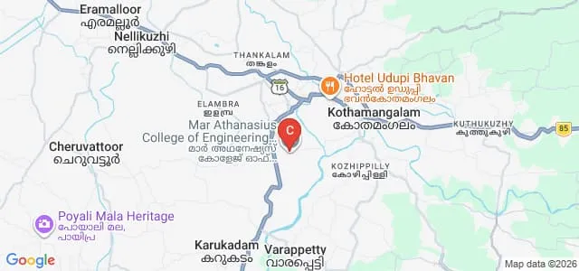 Mar Athanasius College of Engineering, Kothamangalam Map