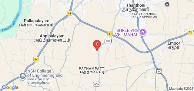 Sri Sarada Niketan College of Science for Women, Karur Map