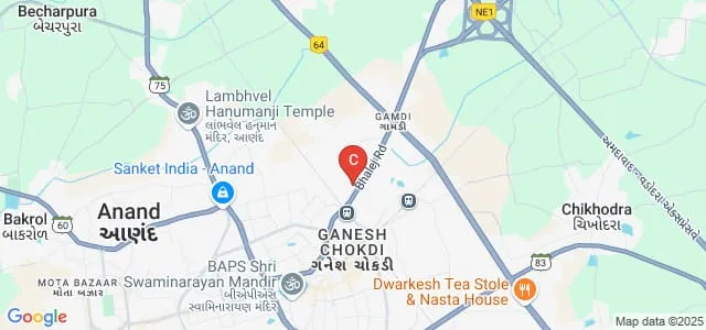 Shree PM Patel Institute of Integrated M Sc in Biotechnology, Anand Map