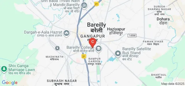 Bareilly College, Bareilly Map