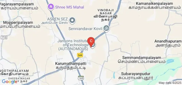 Jansons School of Business, Coimbatore Map