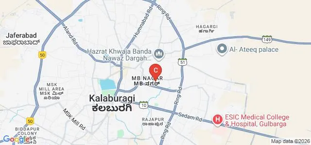 Al Kareem College of Nursing, Gulbarga Map