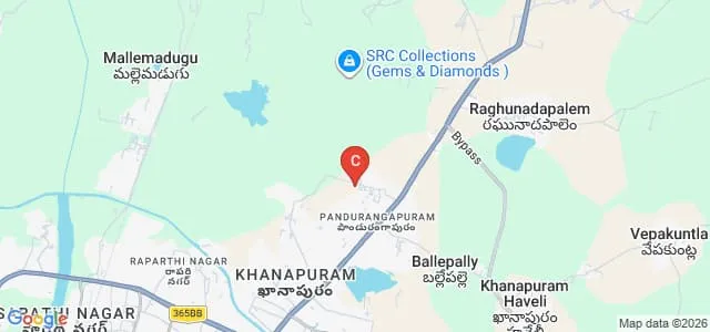 Trinity College of Education, Khammam Map