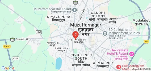 Nawab Azmat Ali Khan Girls Degree College, Muzaffarnagar Map
