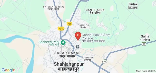 Gandhi Faiz-E-Aam College, Shahjahanpur Map