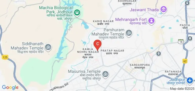 Lucky Institute of Professional Studies, Jodhpur Map