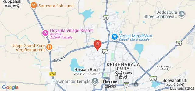 Sri Ranga College of Education Society, Hassan Map