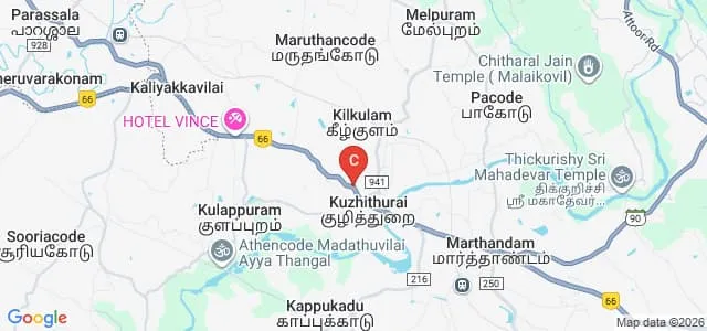 Annammal College of Nursing, Kanyakumari Map