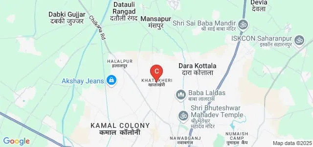 ML and JNK Girls College, Saharanpur Map