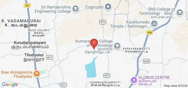 Dr SNS Rajalakshmi College of Arts and Science, Coimbatore Map