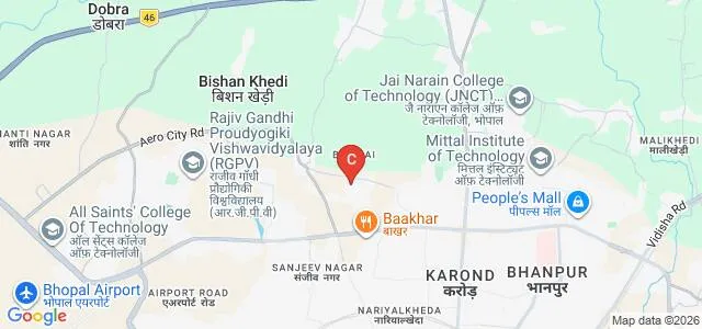Truba Institute of Pharmacy, Bhopal Map