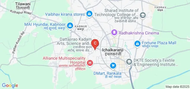 Smt Akkatai Ramgonda Patil Kanya Mahavidyalaya, Ichalkaranji Map