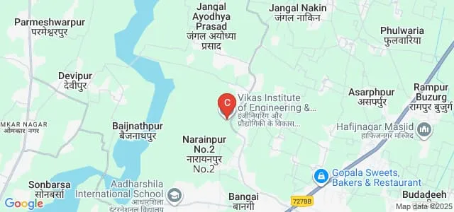 Vikas Institute of Engineering and Technology, Gorakhpur Map