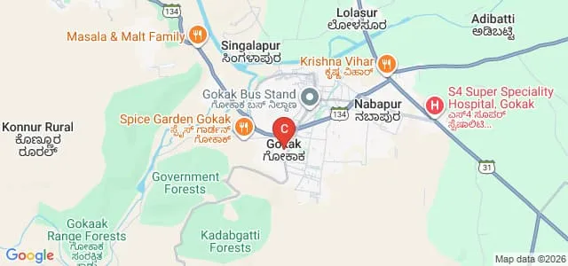 Shri Siddhalingeshwar BCA College, Gokak Map
