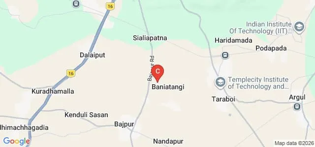 Einstein Academy of Technology and Management, Khordha Map