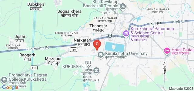 Department of Computer Science and Applications, Kurukshetra University, Kurukshetra Map
