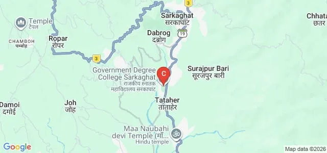Rabindra Nath Tagore Government College, Sarkaghat Map