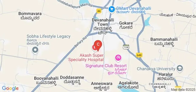 Akash Global College of Nursing, Bangalore Map