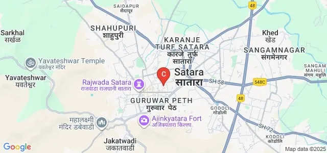 Lal Bahadur Shastri College of Arts Science and Commerce, Satara Map