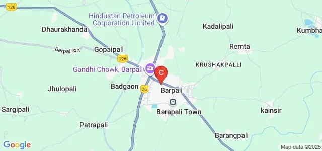 Barpali College, Barpali Map