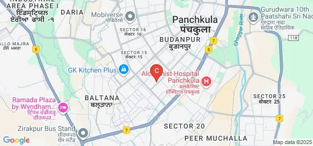 Government College for Girls Sector 14, Panchkula Map