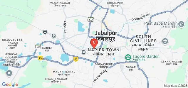 Government MH College of Home Science and Science for Women, Jabalpur Map