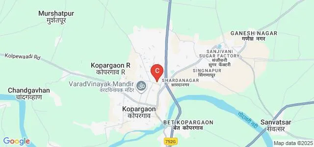 Sw Shri Namdevrao Parjane Patil Law, Kopargaon Map