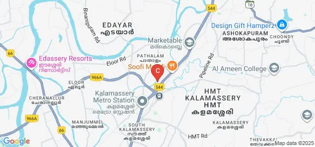 SCMS School of Technology and Management, Cochin Map