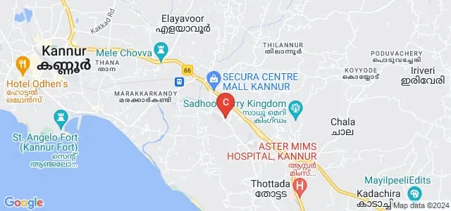 Sree Narayana Guru College of Advanced Studies, Kannur Map