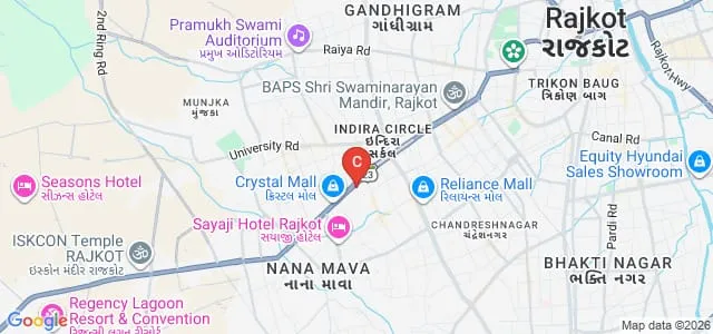 Shree Manibhai Virani and Smt Navalben Virani Science College, Rajkot Map