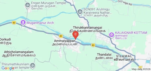 Bharath College of Education, Thiruvarur Map