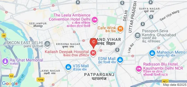 Amar Jyoti Institute of Physiotherapy, Delhi Map