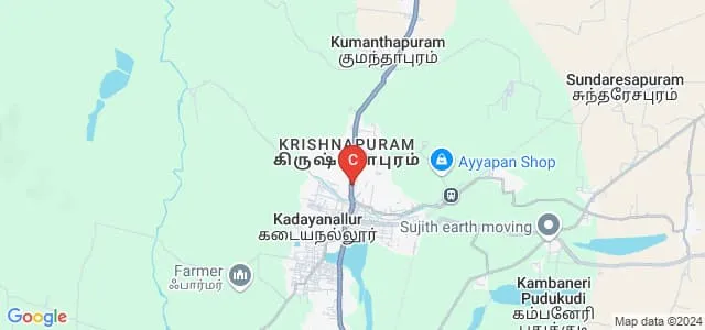 Fathima College of Pharmacy, Kadayanallur Map