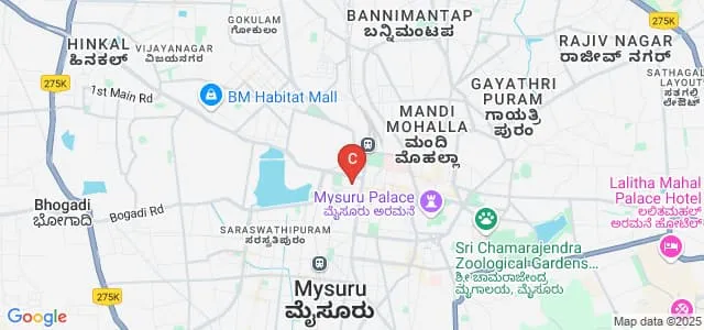 Maharani's Arts College for Women, Mysore Map