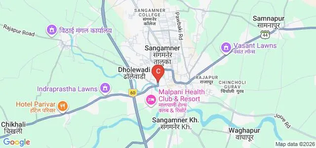 Dr Bhanudas Dere College of Physiotherapy, Sangamner Map