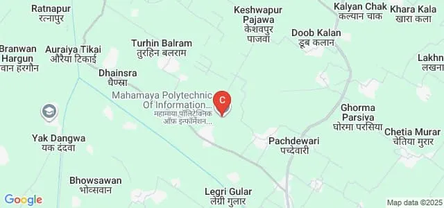 Mahamaya Polytechnic of Information Technology, Shravasti Map