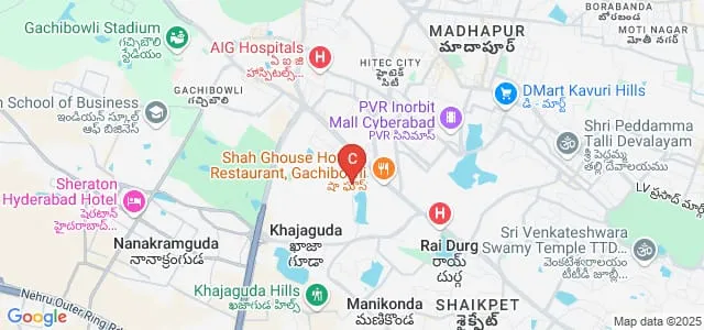 Engineering Staff College of India, Hyderabad Map