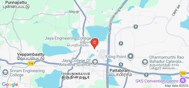 Jaya Sakthi Engineering College, Thiruninravur Map