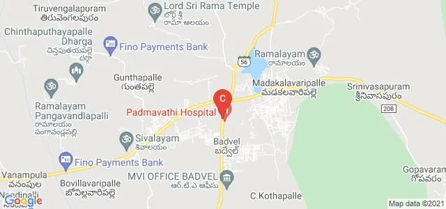 Anjan Narasimha Munaga Kancharia Thummapudi Institute of Technology and Management, Cuddapah Map