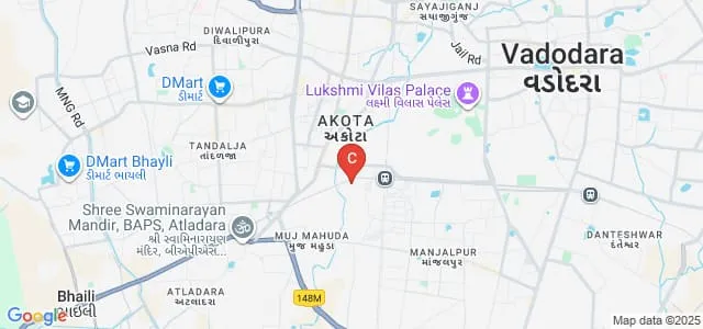 Manubhai Patel Dental College, Vadodara Map