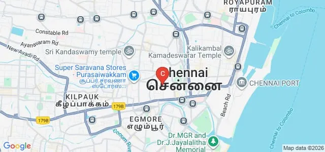 Madras Veterinary College, Chennai Map