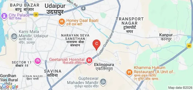 Gayatri Institute of Nursing, Udaipur Map